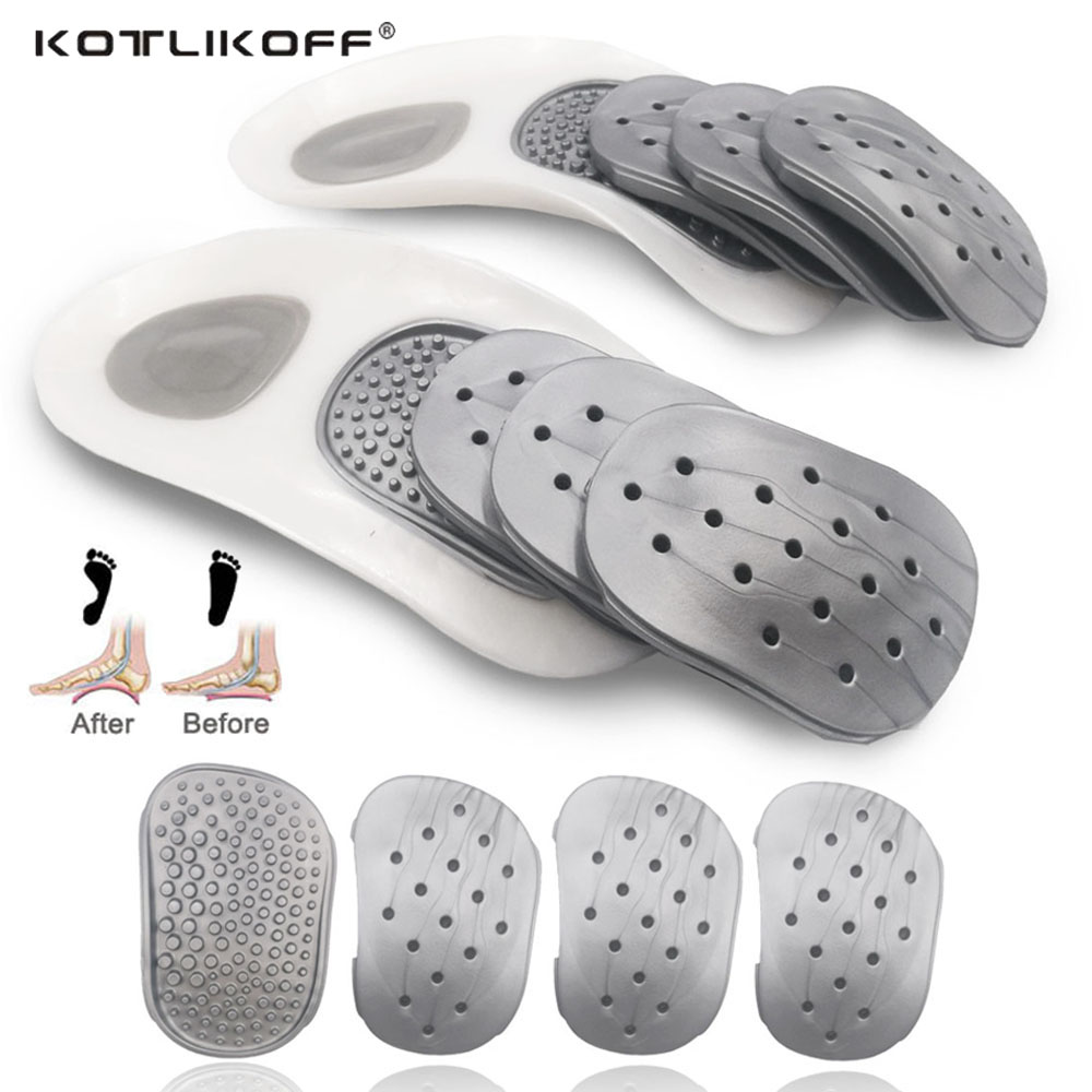 Flatfoot Orthesen Cubitus Varus Orthopedische Inlegzolen Voeten Pads Care Correctie Arch Ondersteuning Orthopedische Kussen Massage Insert