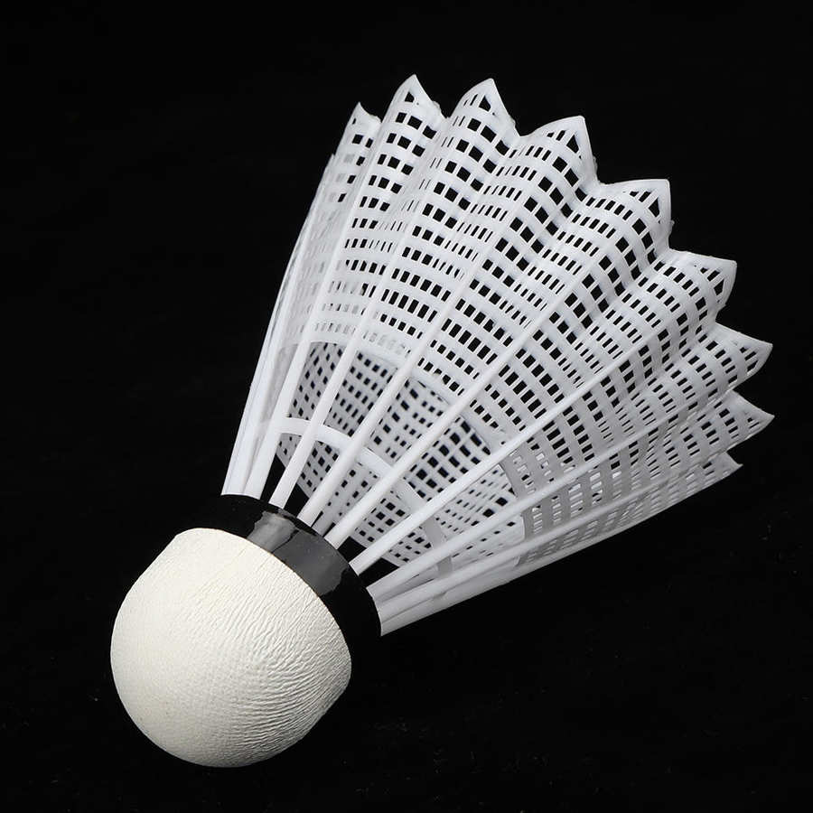 12 pçs avançado náilon badminton composto cortiça ballhead treinamento peteca esportes pena raquete esportes