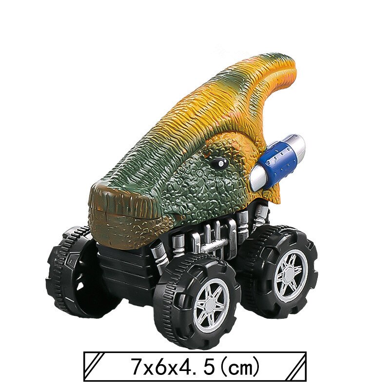 Kids Dinosaur Car Toy Big Size Dinosaur Transport Cars for Boys Jurassic World Game Interactive Montessori Toys for Toddlers: Parasaurolophus