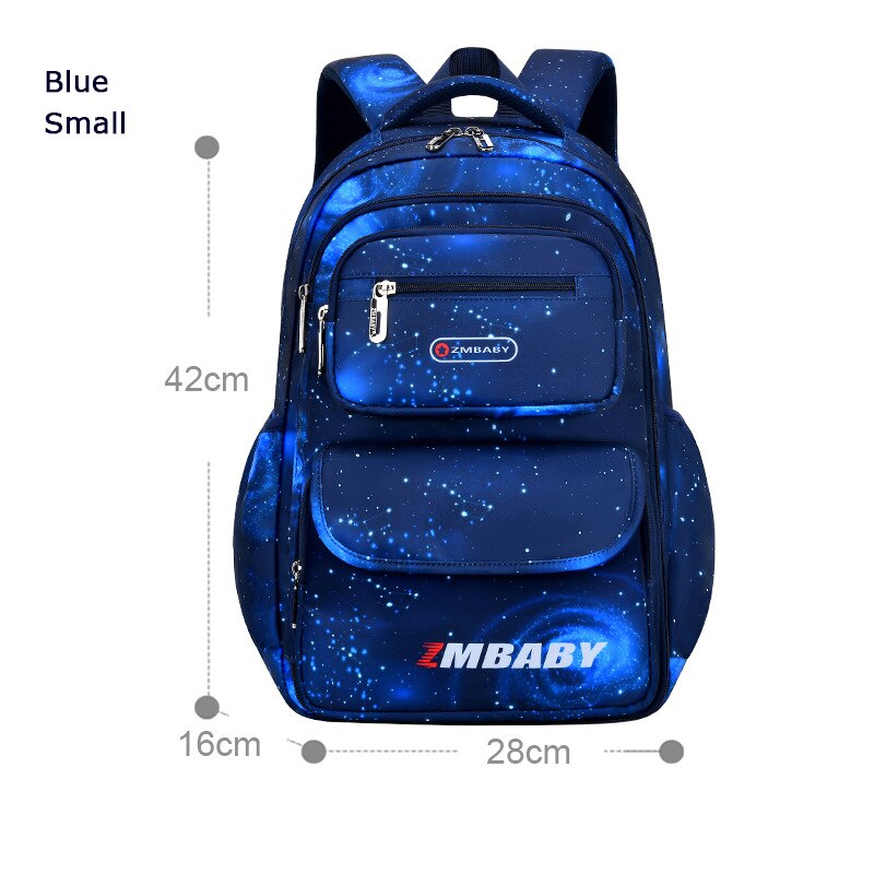 2022 Children Orthopedics School Bags Kids Backpack In Primary Schoolbag For Girls Boys Waterproof Backpacks Book Bag mochila: Blue Small