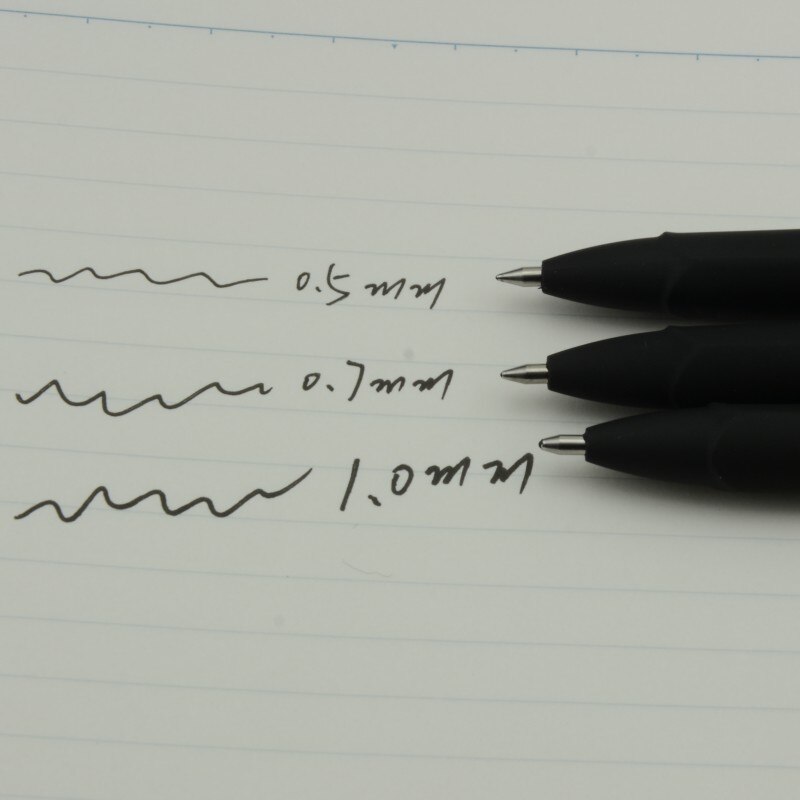 12 pièces BAOKE 0.5mm/0.7mm/1.0mm Gel givré stylo école stylo recharge haute capacité noir Gel encre stylos fournitures scolaires de bureau
