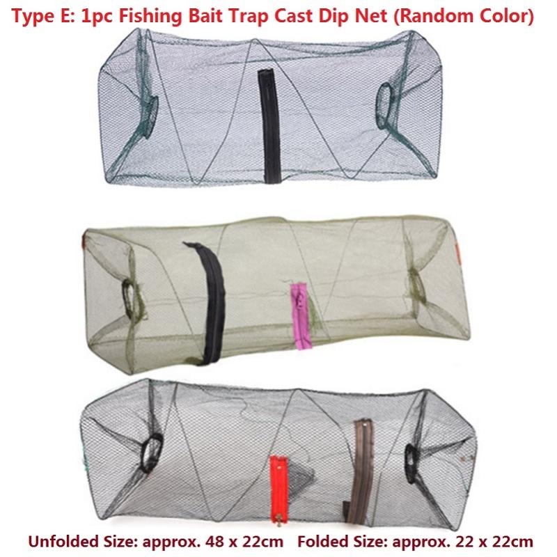 Pliable Filet De Pêche Cage Cage À Poissons Flottant Crabe Panier Pliable De Pêche Panier