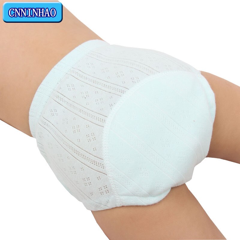 Sommer baby treningsbukser lekkasikker vaskbar vanntett bomull babybleier smålåve baby hule tynne rene bleier undertøy