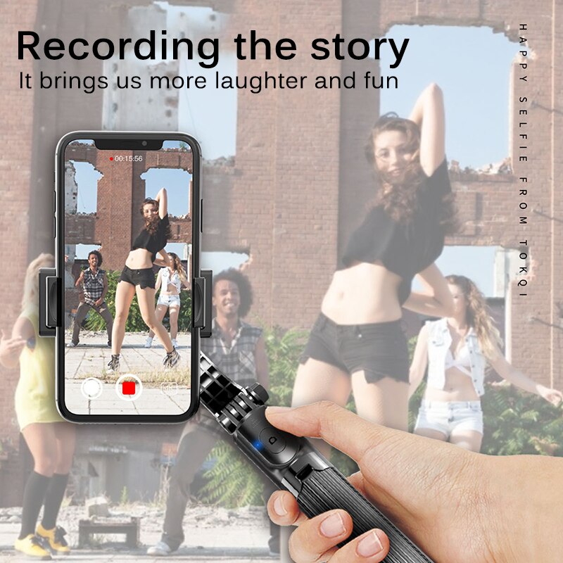 Estabilizador de mano Gimbal para teléfono móvil trípode de Grabación de Vídeo Gimbal portátil para Iphone/Android/Huawei Mini trípodes