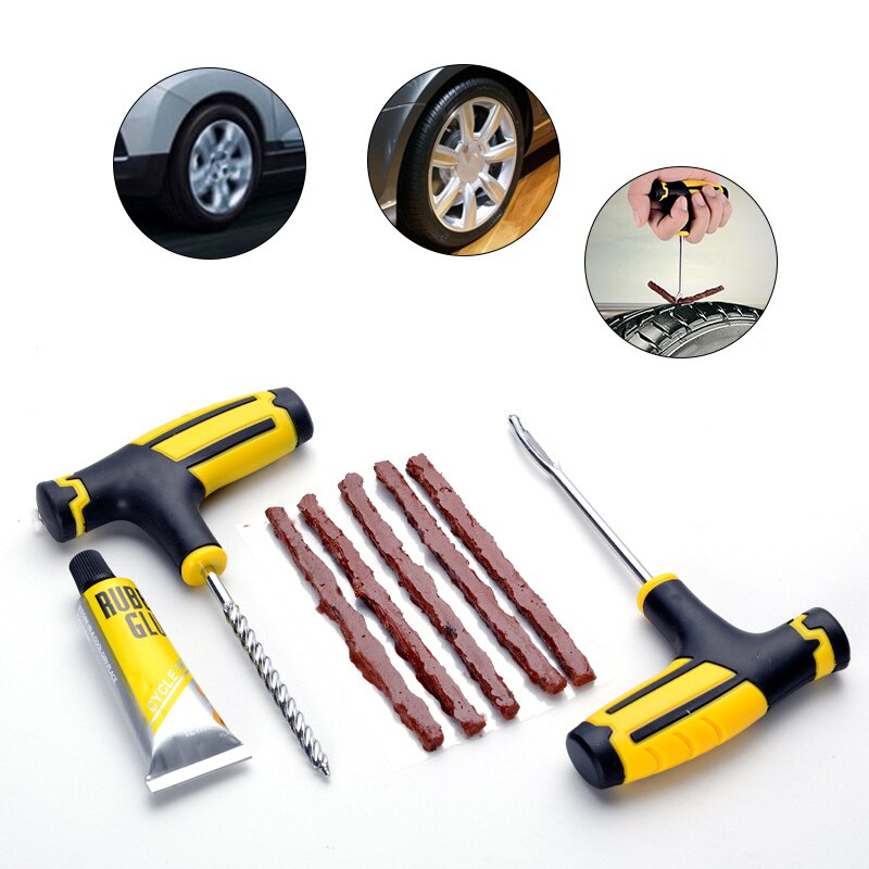 1 Set Tire Repair Tools Auto Motorcycle Tubeless Vacuum Tires Repairing Tool