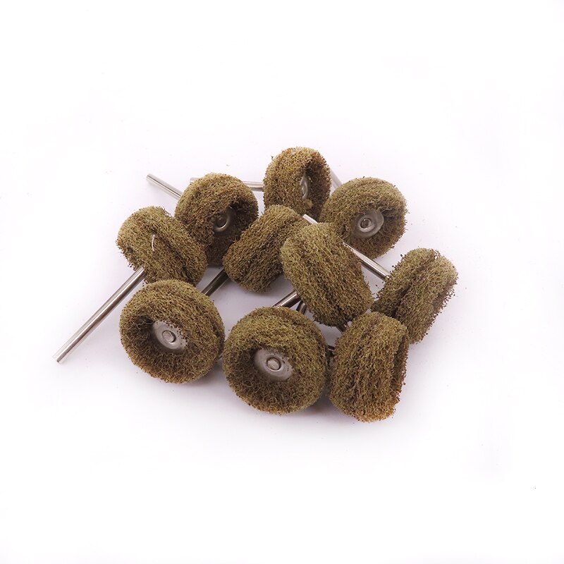 50pcs1 inch Abrasive Wheel Buffing Polishing Wheel Set Scouring Pad 25mm Sanding Head Polishing Brush for Dremel Tool: 80