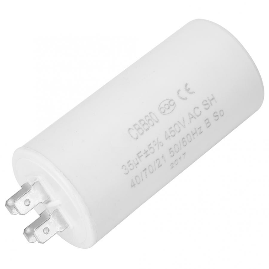 CBB60 capacitor 4-pin 450V motor starting capacitor 35uF ESR0.2 Motor running capacitor Ecological Generator