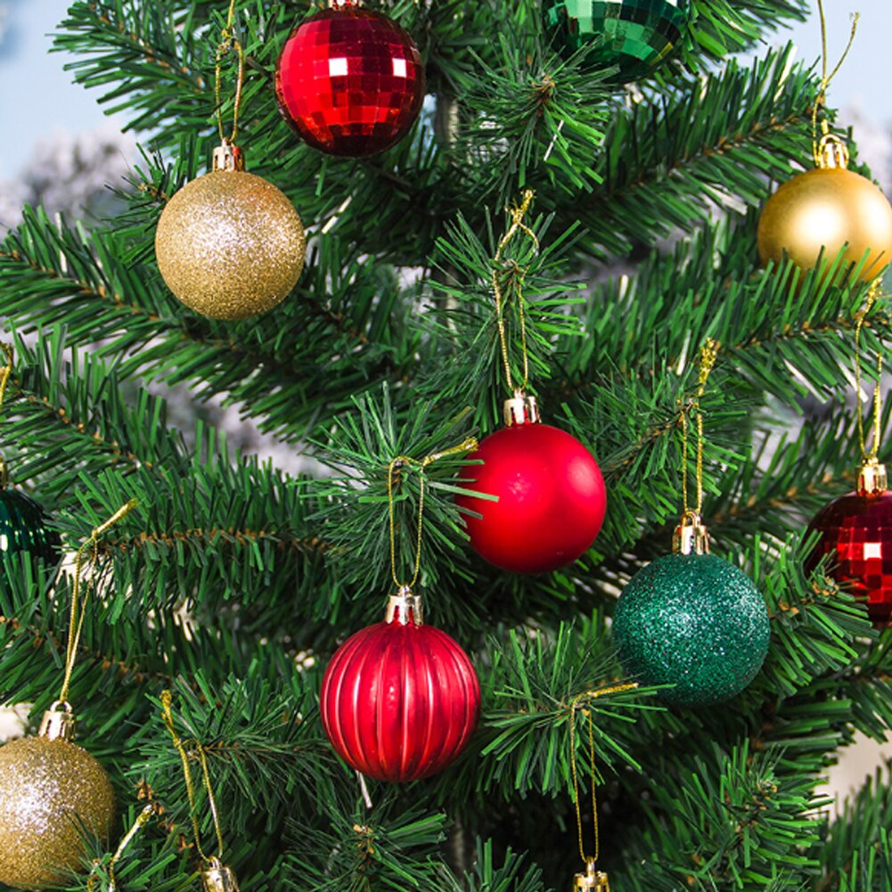 Pvc Afstoffen Speciale-Vormige Kerstbal Kerstboom Decoratie Hanger 30Sets Van Dozen Voor Bruiloft Decoratie