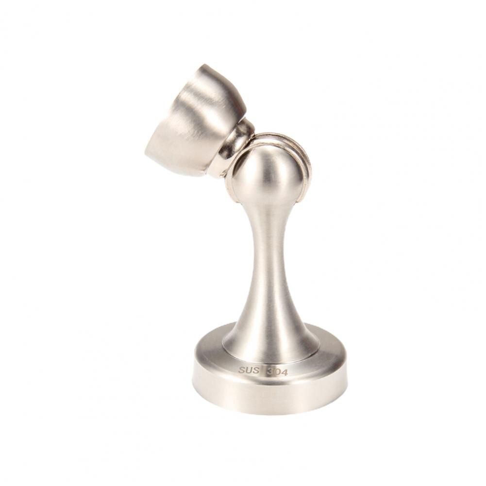 Magnetische Deur Stopt Rvs Deurstopper Verborgen Deur Houders Catch Floor Nail Huis Deurstoppers Deurstopper Hardware: Zilver