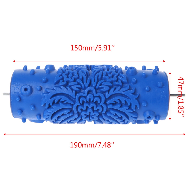 Patterns Wall Decoration Paint 5" Rubber Roller Brush Head Without Painting Tools Wallpaper Home Room Painting Machine