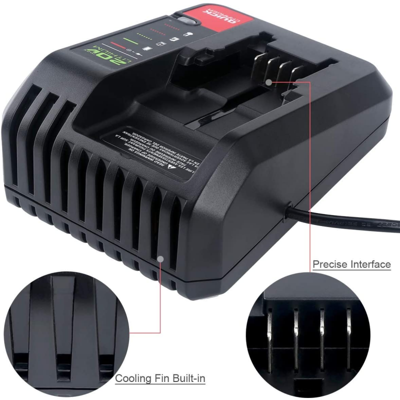 PCC692L For Porter Cable 20v Charger PCC680L PCC681L PCC682L PCC685LP PCC699L for Black & Decker 20V Max Battery LBXR20 LBXR2020