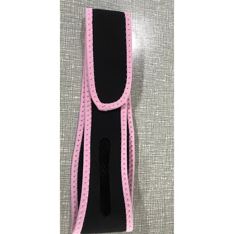 1pc neopren anti snorke stoppe snorking hake stropp belte anti apnea kjeve løsning søvnstøtte apnea belte sovepleie verktøy: Rosa