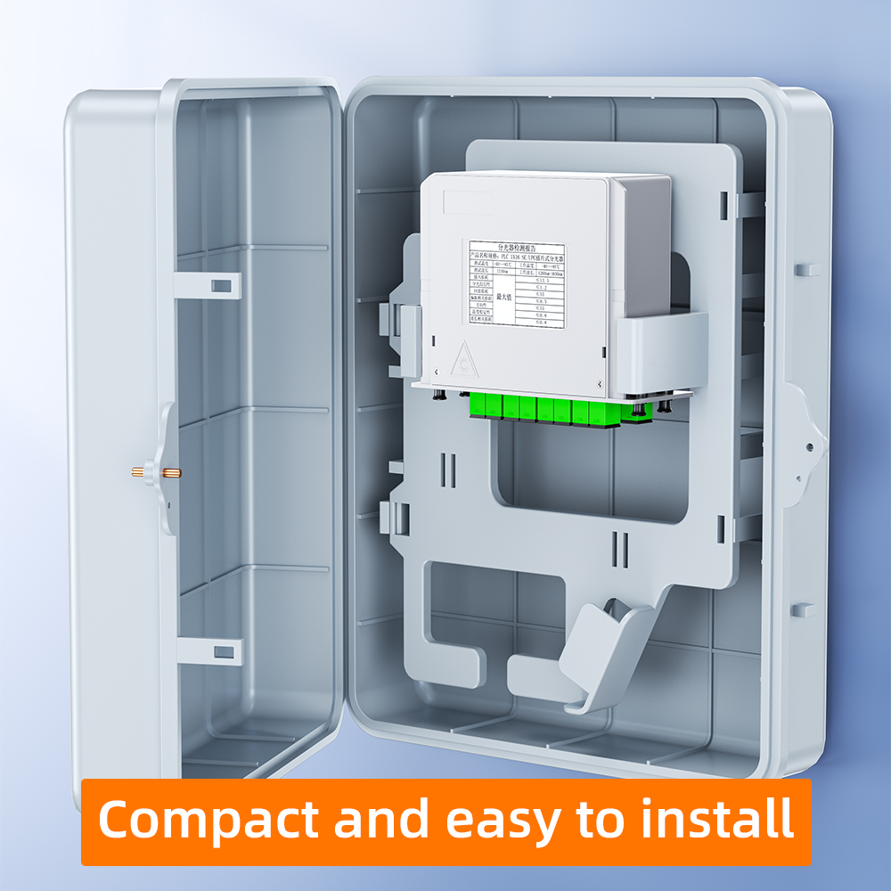 SC APC PLC 1x2/16 Fiber Optic Splitter Box Cassette Card Inserting PLC Splitter FTTH Fiber Optical Coupler Splitter
