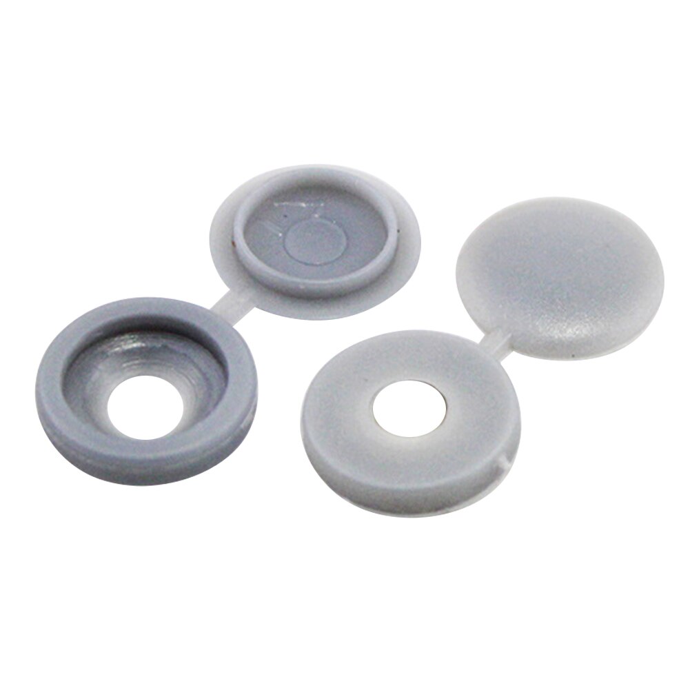 500/100Pcs Plastic Hinged Screw Cover Caps Washer Flip Tops Multiple Colour for Furniture Hardware FOU99