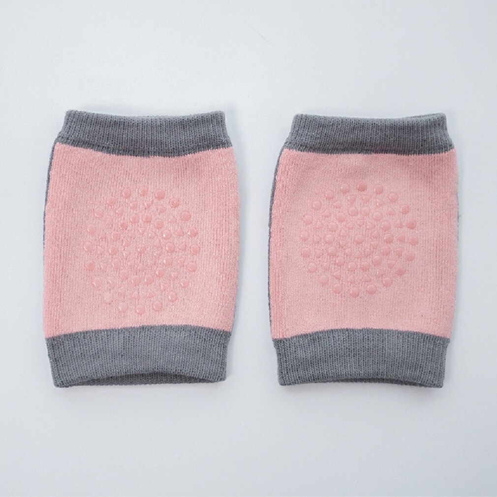 bebé niña niño Unisex bebé niños pequeños rodilleras ajustable antideslizante rodilla codos almohadillas gatear calentadores de pierna bebés niños niñas: Rosa