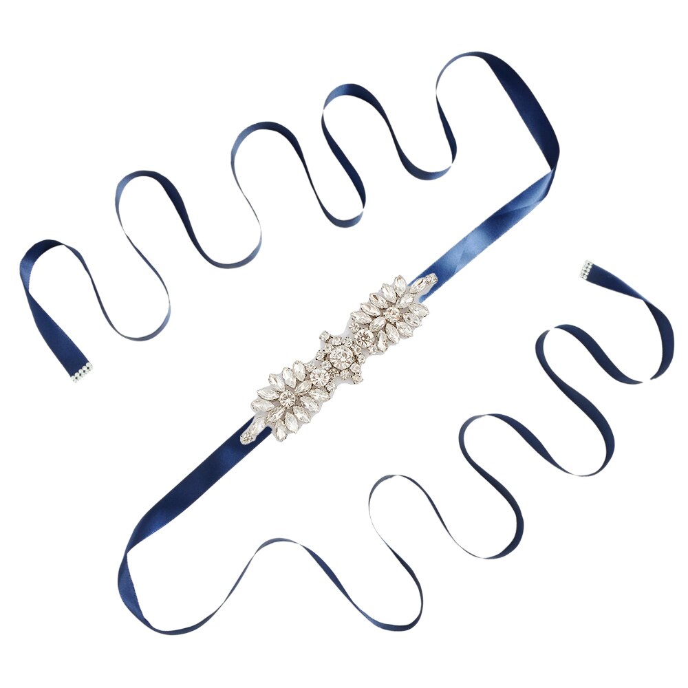 Steentjes Trouwjurk Riem Bruids Riem Trouwjurk Accessoires Bruiloft Riem Bruids Riem Bruidsmeisje Riem SCS49: navy blue