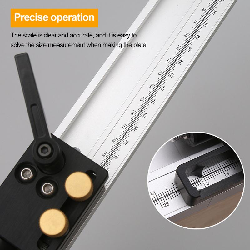 300-800mm t-track met schaal, legering t-tracks, t-sleuf, verstekrailstopper, houtbewerking, zaagtafel, werkbank, doe-het-zelfgereedschap, accessoires