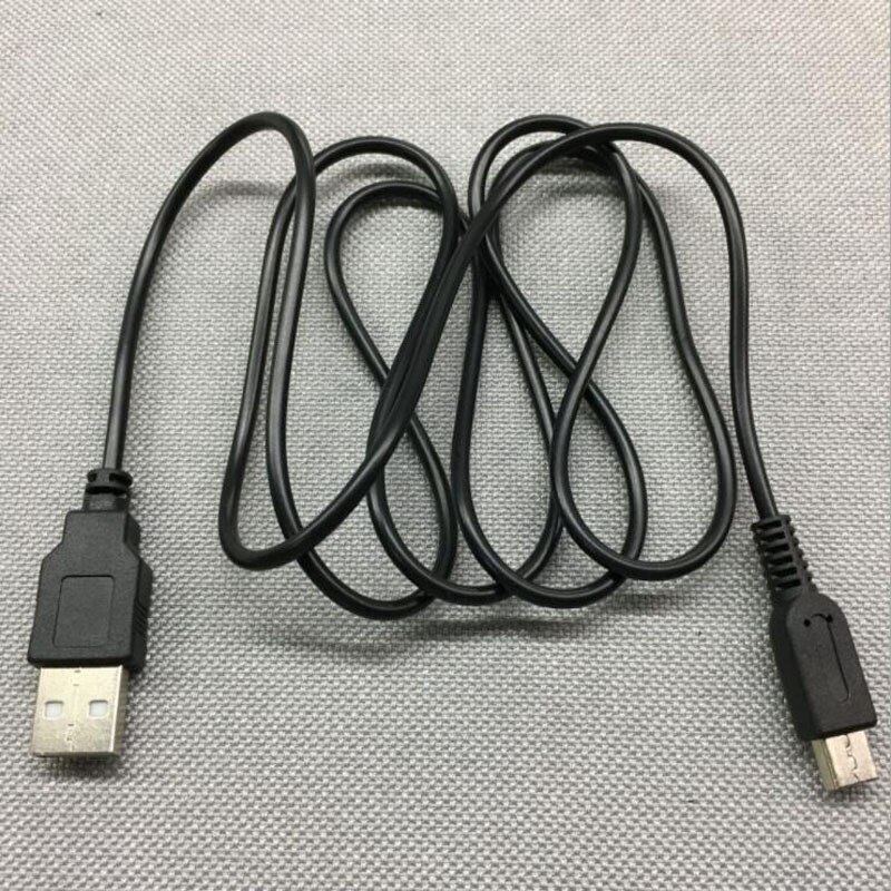 Câble d'alimentation USB noir de 1.2M, cordon de données pour manette de jeu Nintendo Wii U Pad, contrôleur Joypad