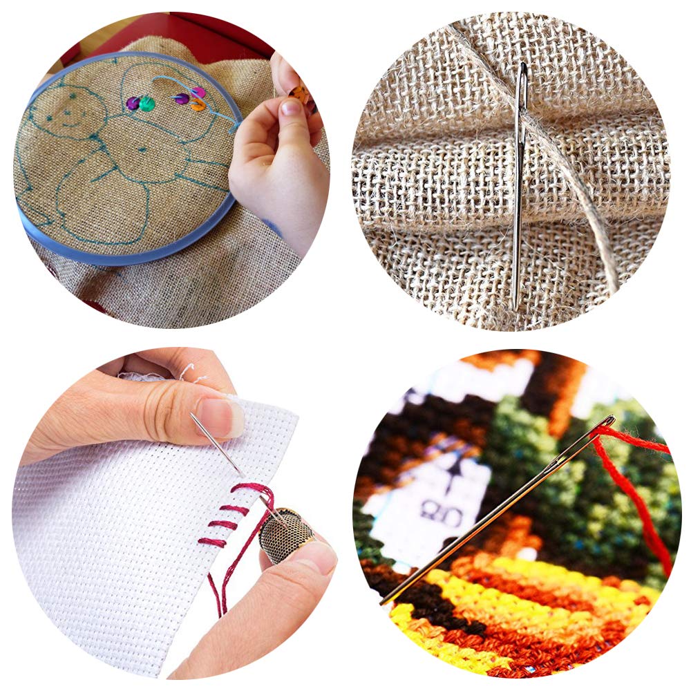 Knitting Needles Large Eye Blunt Sewing Needles Cross Stitch Knitting Needle Leather Embroidery Thread Needle Sewing Accessories