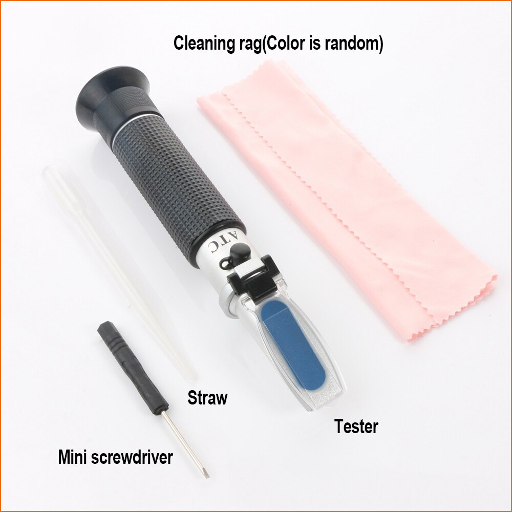 RZ Refractometer Salinity Meter Auto Refratometro Tester 0-100% Brix RZ118 Aquarium Refractometer Salt Hydrometer