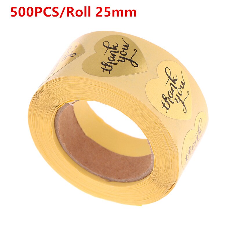 500pcs 1 inch Label Stickers Cute Circle Paper Thank You Seal labels For Your Order and Handmade Stationery Stickers: N