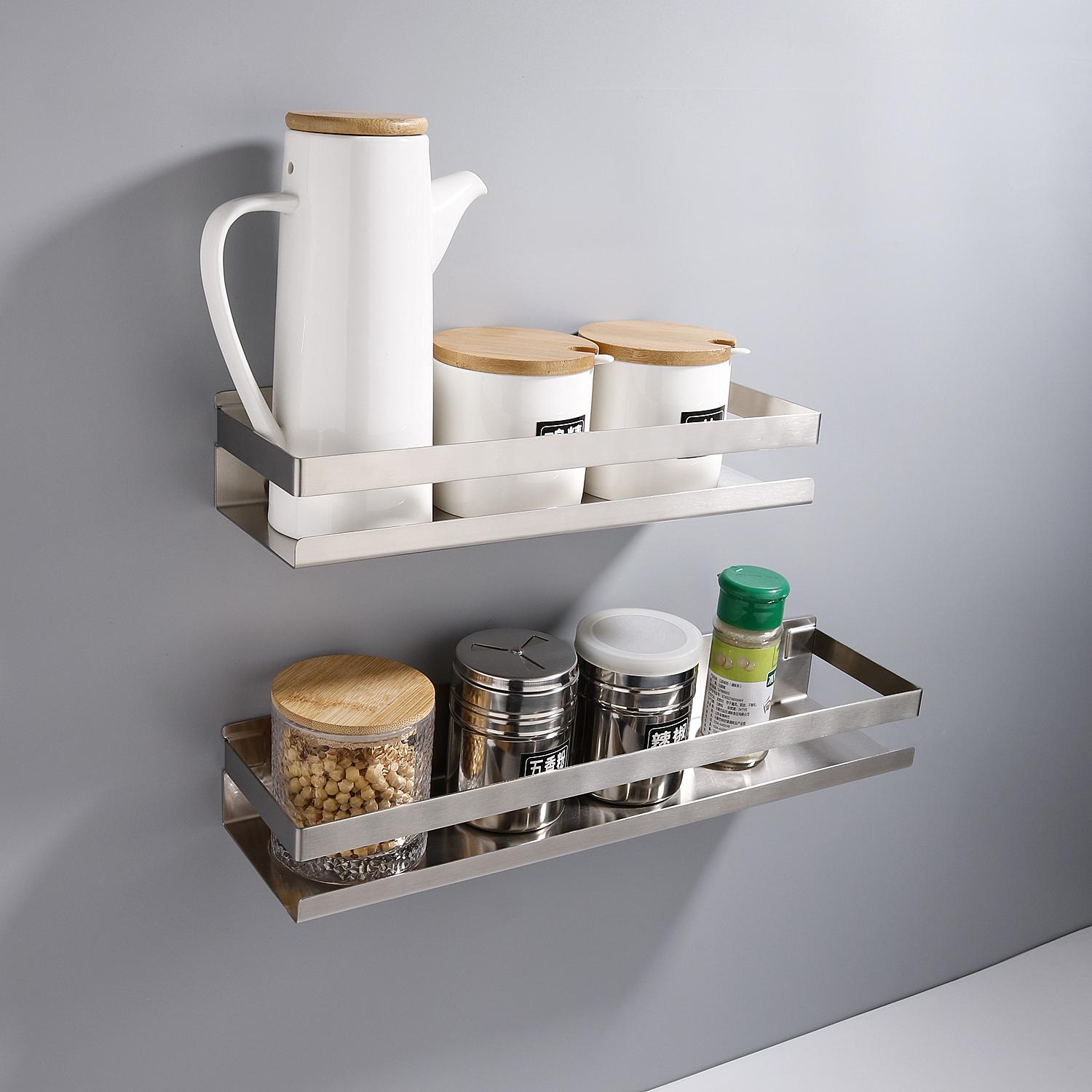 Estante de pared para baño, accesorio negro para ducha, champú y baño, estantes esquineros, estante de almacenamiento de 20cm-50cm