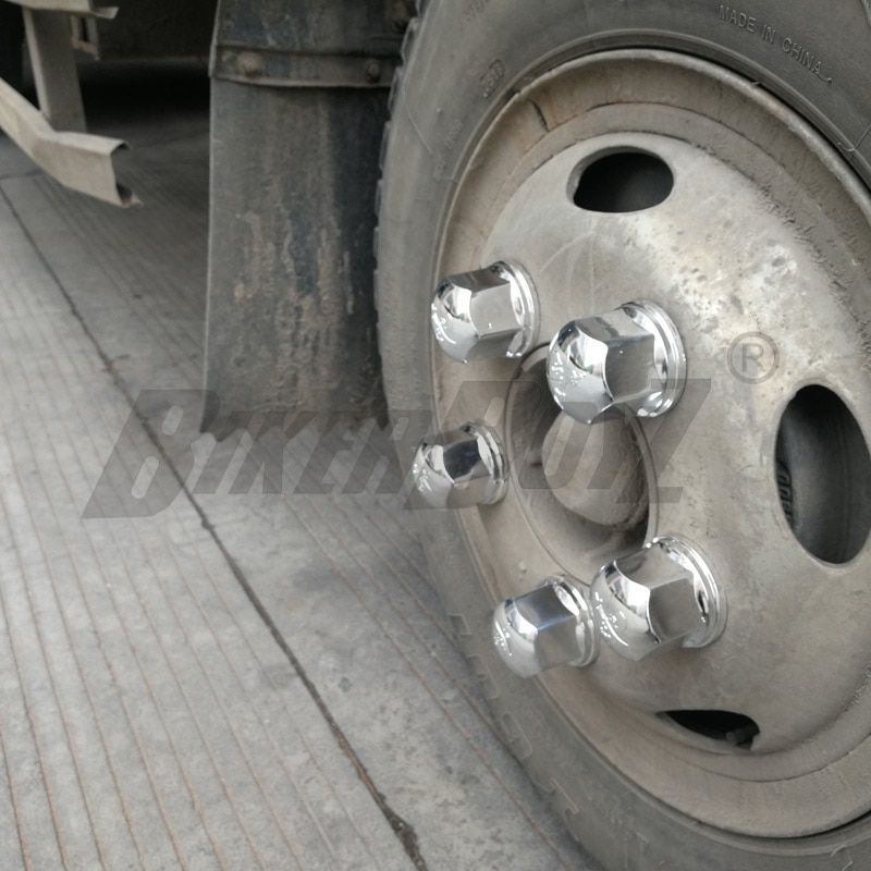 6 stk 41mm lastbil dæk hjulnav dækker beskyttelseshætter hjul møtrikker dækker møtrik hætter nav skruebeskytter støvtæt boltfælg