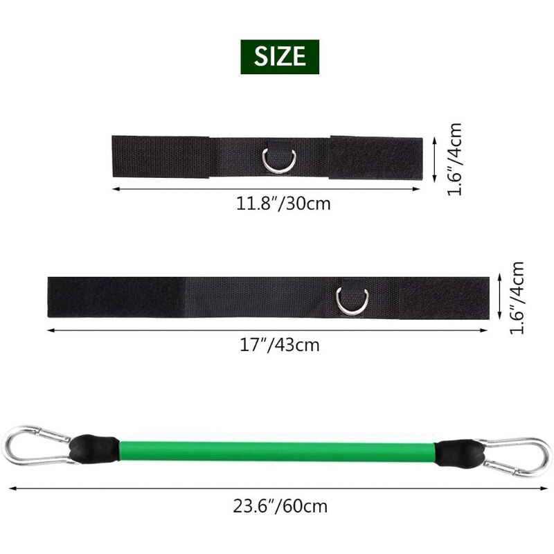 Voleibol treinamento ajuda faixa de resistência látex elástico corda tensão loop cinto evitar excesso de movimento do braço para cima