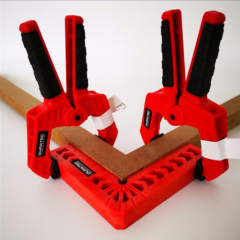 3" 4" 6" 8" 4PCS 90 Degree Right Angle Clamp L-square Holder Ruler Clamping Squares Woodworking Tools