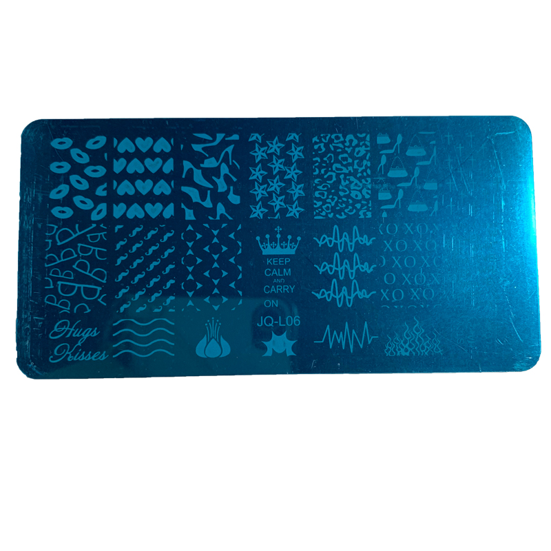 Nail Art Stamp Nail Stamping Template Flower Geometry Animals DIY Nail Designs Manicure Image Plate Stamper Scraper with Cap: style 3