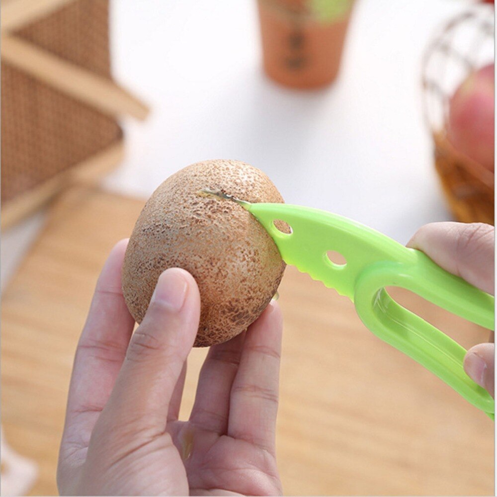 Plastic 3 In 1 Avocado Slicer Multifunctionele Avocado Shea Corer Boter Peeler Fruit Cutter Pulp Separator Mes Keuken Gereedschap