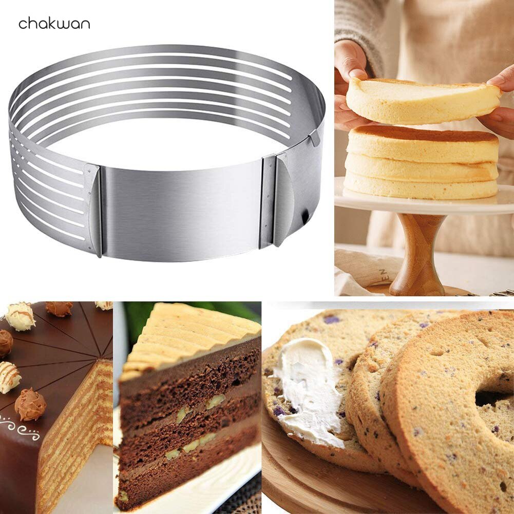Adjustable Cake Cutter Slicer Stainless Steel Bread Cake Slicer Cutter Mold Cake Molds DIY Cake Decora Tools Baking Accessories