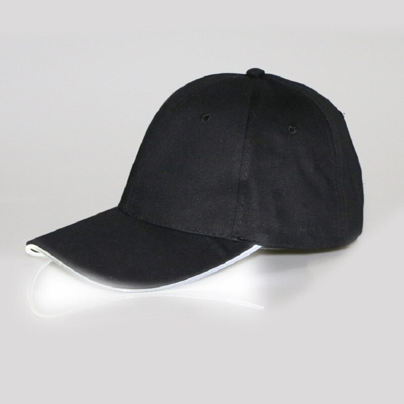 Cappello da Baseball di Modo Caldo Unisex di Colore Solido HA CONDOTTO Luminoso Cappello Da Baseball Corsa E Jogging Arrampicata Berretto Con Visiera Delle Donne Degli Uomini Berretto da Baseball Del Cappello: B7