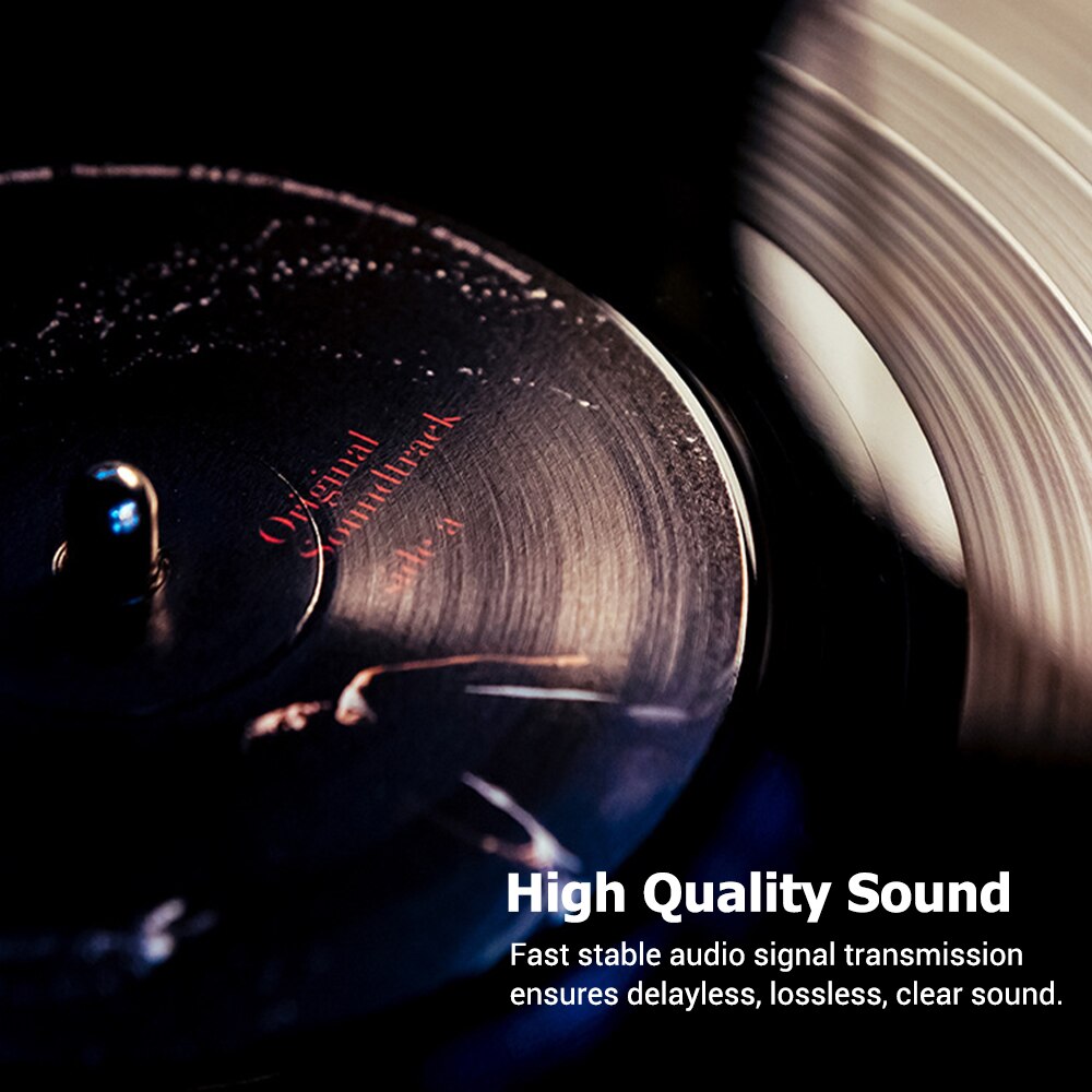 BT 5.0 Transmitter Receiver 2 in 1 Wireless Audio Adapter (3.5mm RCA Optical AUX LED Indicator Low Latency 10M Transmission TV