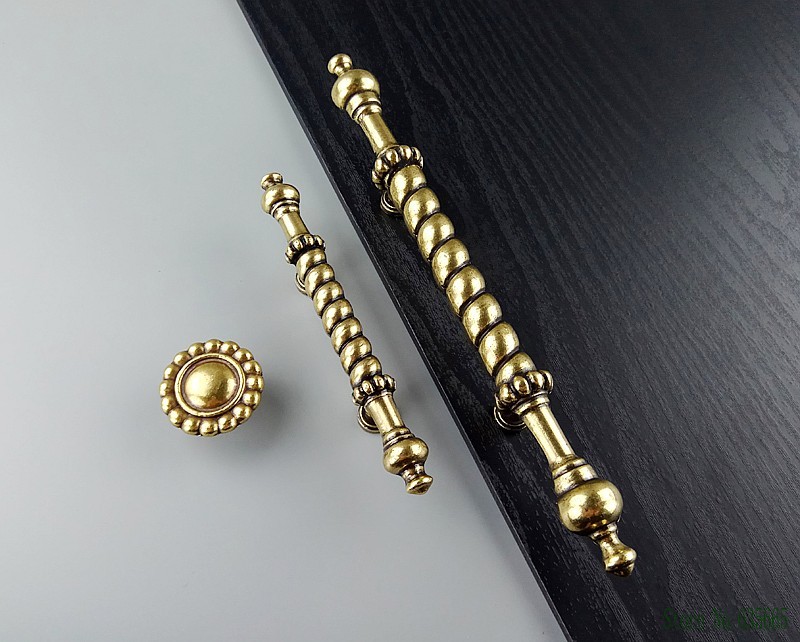 Antique Bronze Classic Handle Furniture Hardware Kitchen Cabinets Drawer Knob Wardrobe Cupboard Handle Dresser Wooden Door Pulls
