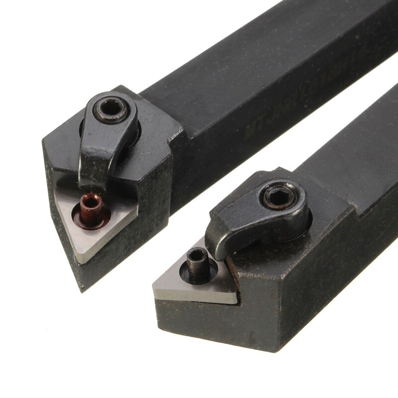 2 Pcs Mtjnl1616H16 Mtjnr1616H16 Draaibank Draaien Gereedschaphouder 16X100 Mm Voor Tnmg Insert Kit 4 Sleutel + 2 boring Bar Set