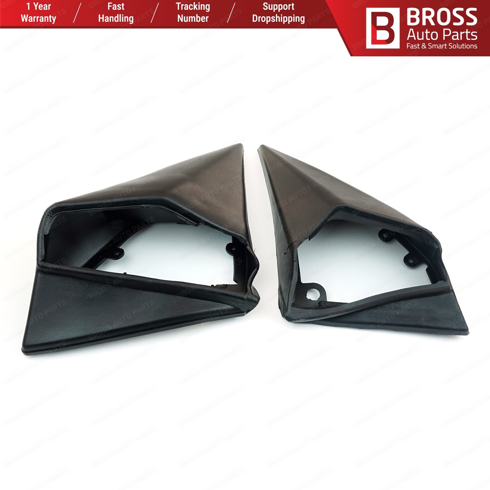 Bross auto deler bsp 846 sidespeil gummipakninger l + r pads lhd  a1248107716 lhd til mercedes benz  w201 w124 hoppe over fra tyrkia
