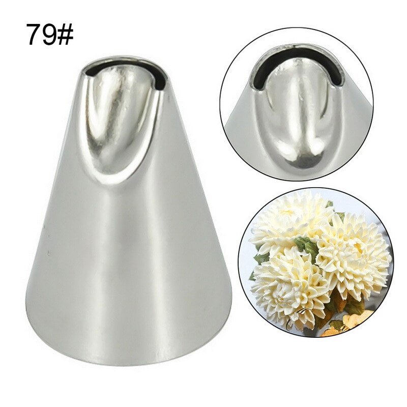 5pcs Flower Chrysanthemum Nozzle Icing Piping Pastry Nozzles Kitchen Gadget Baking Accessories Making Cake Decoration Tools