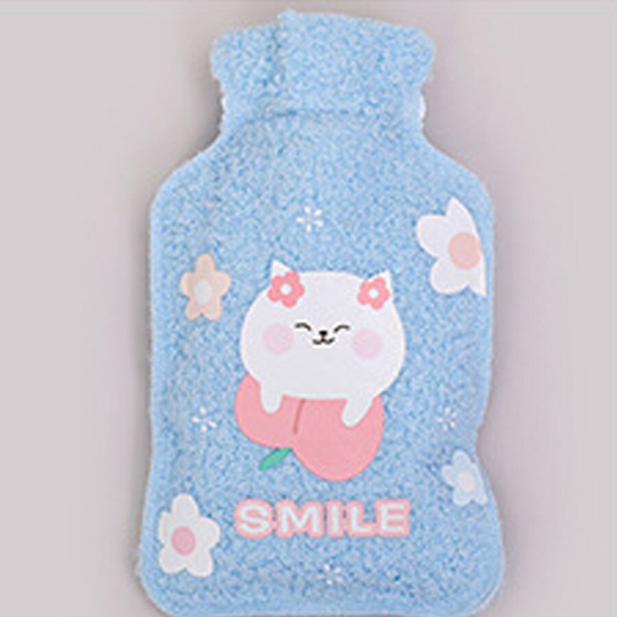 Cartoon plush bear water injection warm water bag portable compress warm hand treasure water bagA808