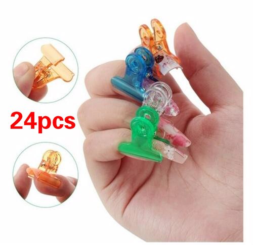 24 stk russian c curve negle klemme clips franske negle form tips rustfrit stål akryl negle klemme multifunktionsværktøj: 24 stk