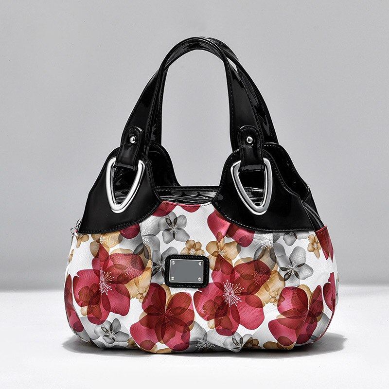 Sac à bandoulière en cuir pour femmes, sac à main de styliste de de luxe avec imprimé de fleurs, bonne , 2022: 4