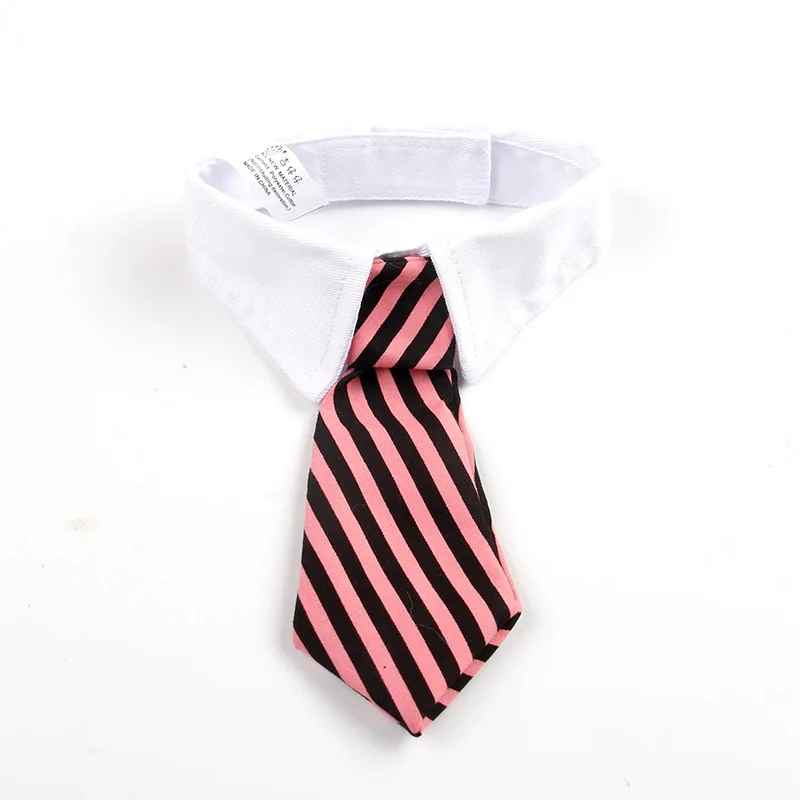 Noeud de smoking officiel pour animal de compagnie, collier noir et rouge pour chien et chat, accessoires pour animaux de compagnie, mariage, , de fête: S / WHITE
