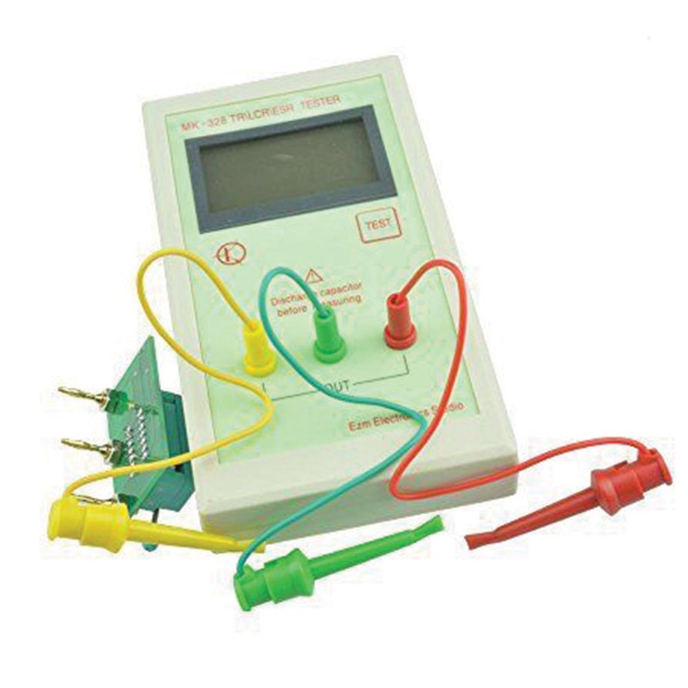 Litake MK-328 TR LCR ESR Tester Transistor Inductance Capacitance Resistance ESR Meter without Battery White