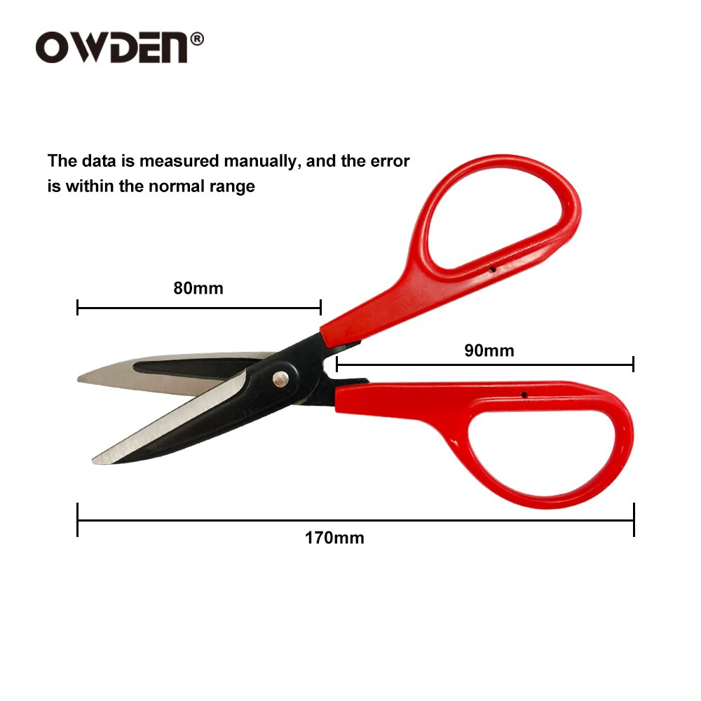 OWDEN Leather Scissor Handcraft Shears Sharp Cutting Tool