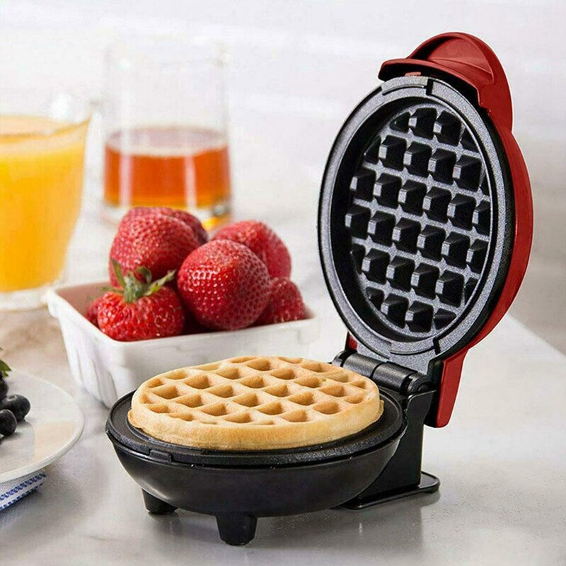 Portable Waffle Maker Pancake Kitchen Breakfast Lunch Mini Waffle Makers Machine US Plug