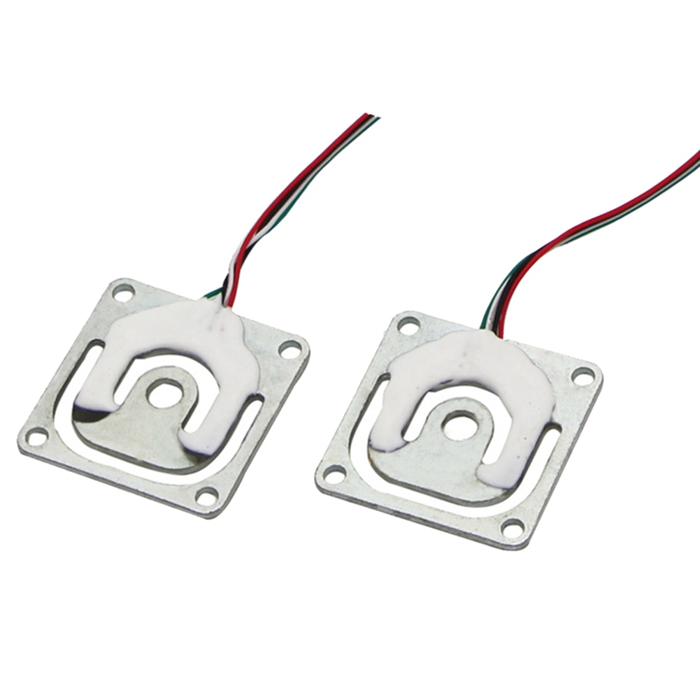 Newest 4pcs Weigh Sensor Thread Hole 50kg Bridge Resistance Strain Body Weighing Load