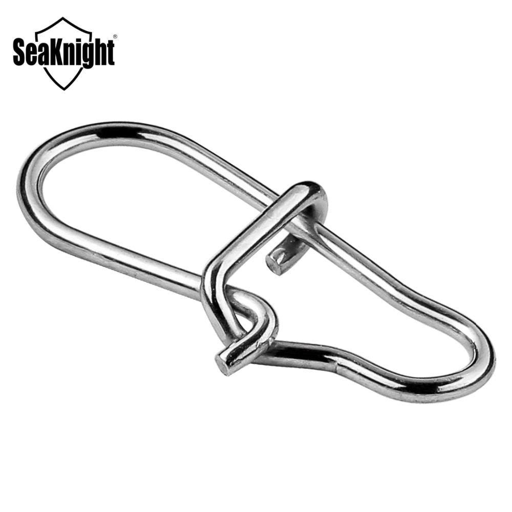 Seaknight 200 Stks/partij 0 #1 #2 # Vissen Connector Swivel Rvs Haak Lock Snap Wartels Ringen Vissen accessoire Tool