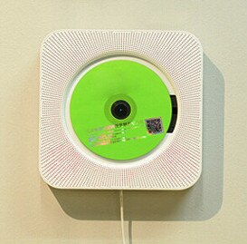 Wall-mounted CD player Bluetooth FM radio CD stereo prenatal fidelity digital amplifier: white