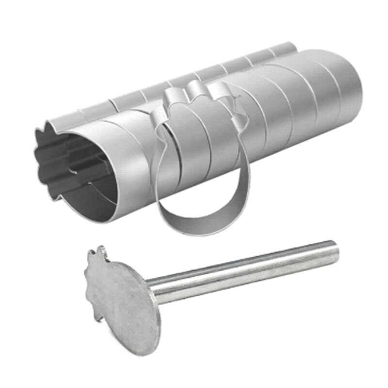 10 Pcs Square Rectangle Ellipse Heart Pineapple Shape Pie Cake Cookie Mold Biscuit Cutter Stamp Press Cutting Tools For Kitchen