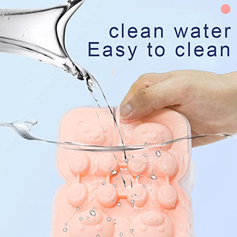 Nette Teddybär Eis Würfel, Der bilden Spritzen-nachweisen Und Leicht Zu gefallen, für Kühlschrank Mit Container, Nette Bär Eis Würfel Tablett